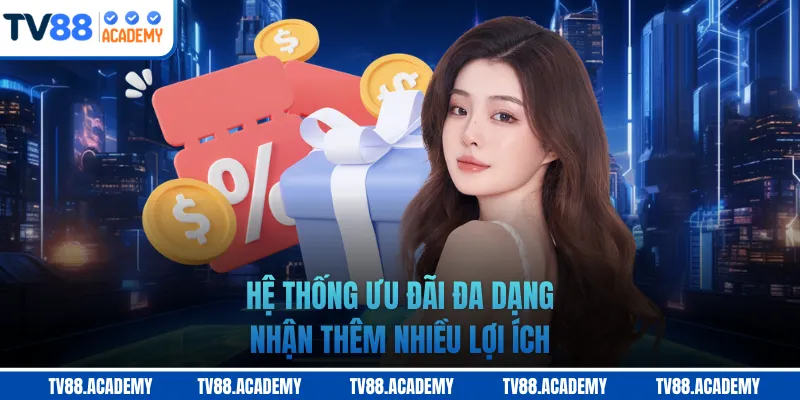 Hệ thống ưu đãi đa dạng nhận thêm nhiều lợi ích