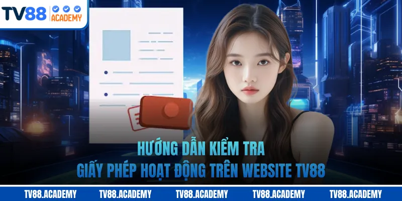 Hướng dẫn kiểm tra giấy phép hoạt động trên website TV88